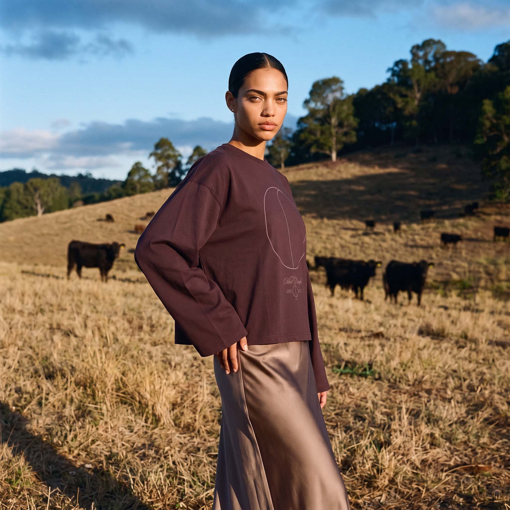 (PRE-SALE) Ep. 78: SOL organic cropped oversized women's long sleeve