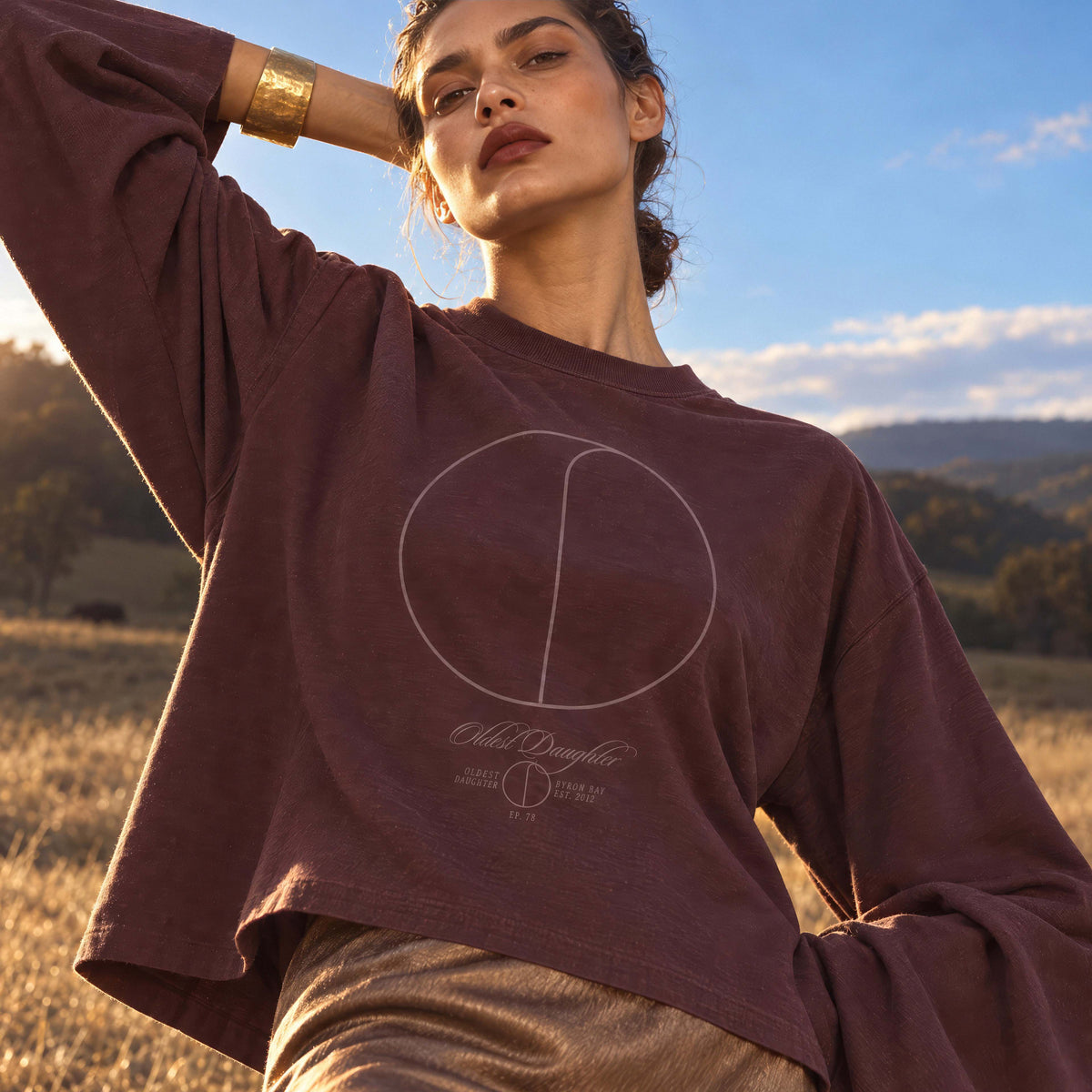 (PRE-SALE) Ep. 78: SOL organic cropped oversized women's long sleeve