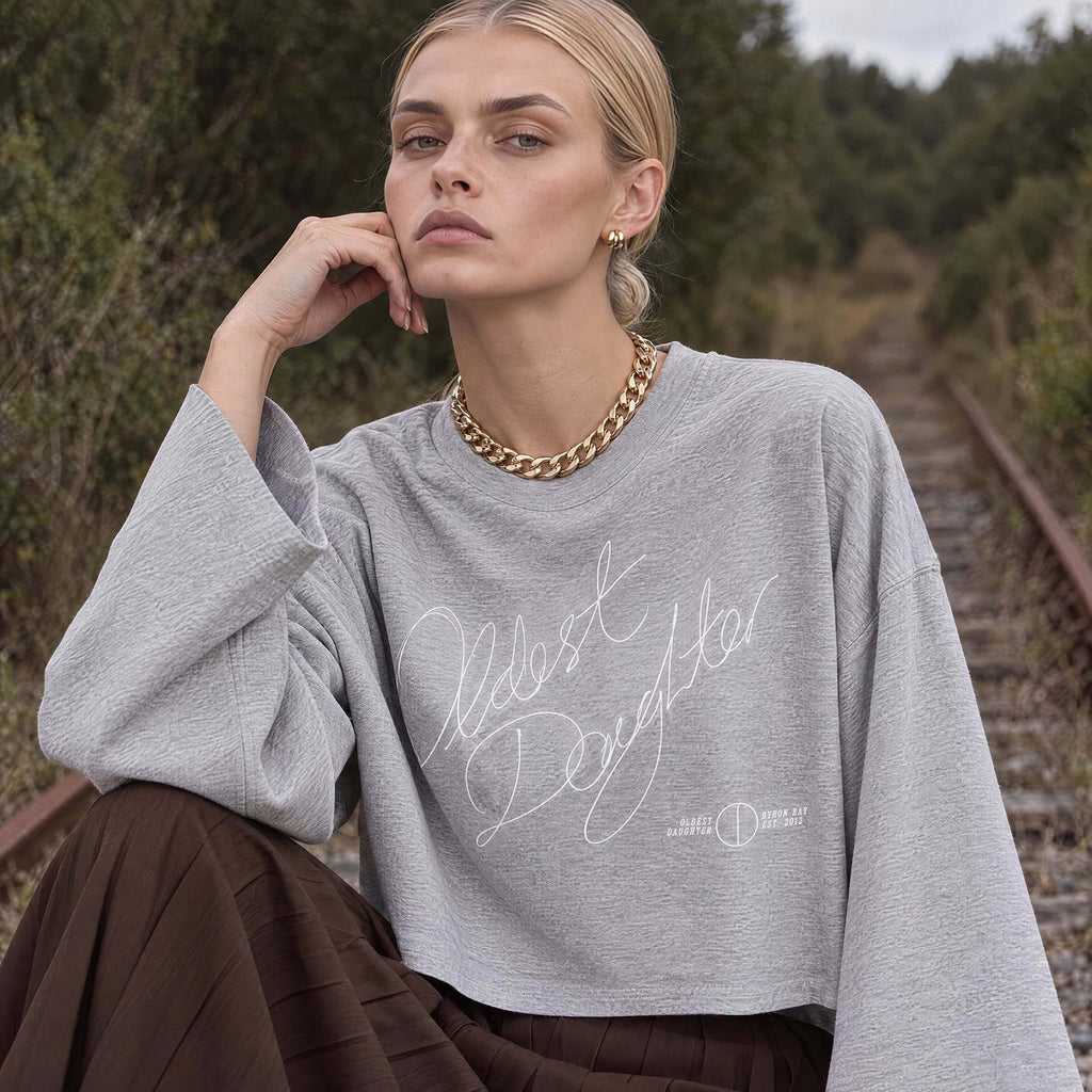 (PRE-SALE) Ep. 80: VIA organic cropped oversized women's long sleeve