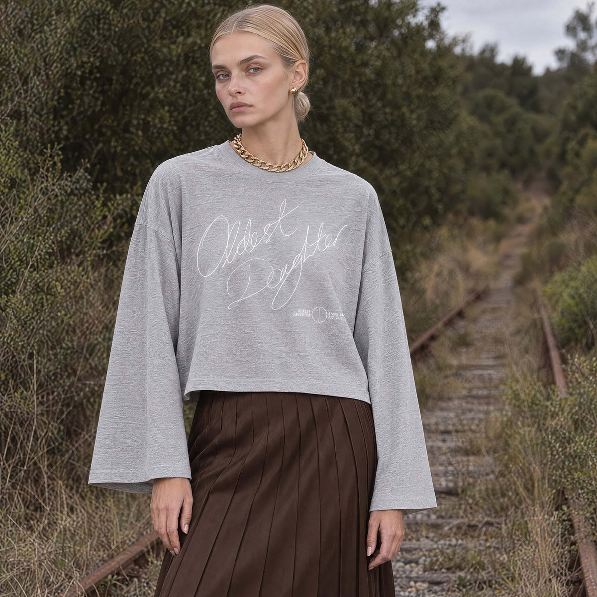(PRE-SALE) Ep. 80: VIA organic cropped oversized women's long sleeve