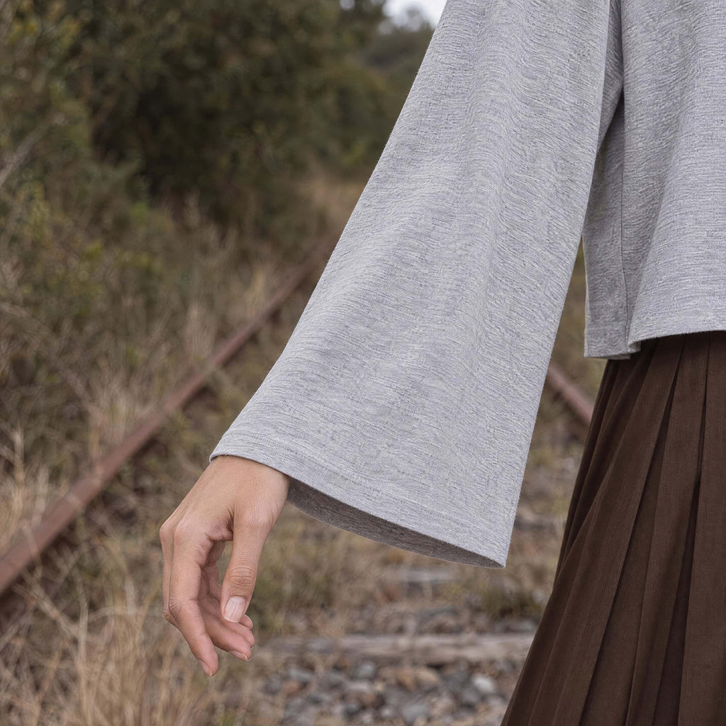 (PRE-SALE) Ep. 80: VIA organic cropped oversized women's long sleeve