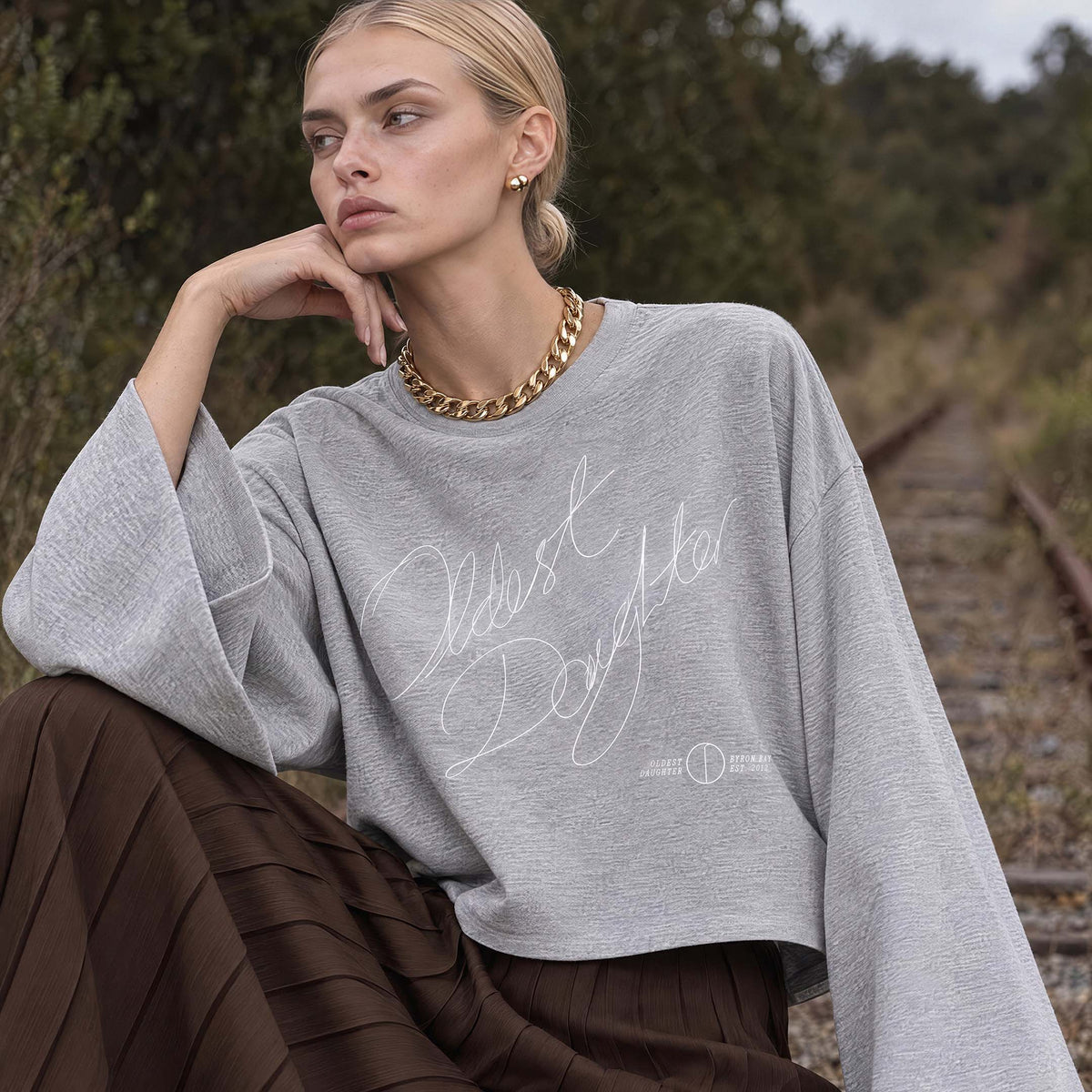 (PRE-SALE) Ep. 80: VIA organic cropped oversized women's long sleeve