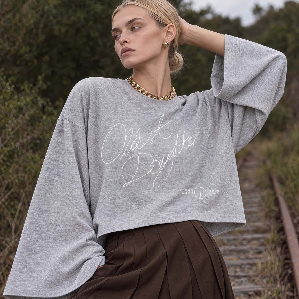 (PRE-SALE) Ep. 80: VIA organic cropped oversized women's long sleeve