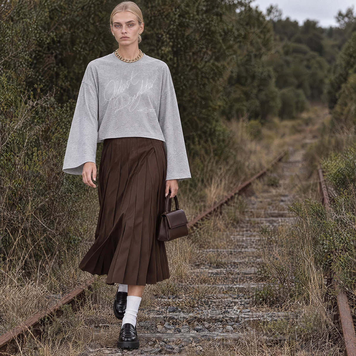 (PRE-SALE) Ep. 80: VIA organic cropped oversized women's long sleeve