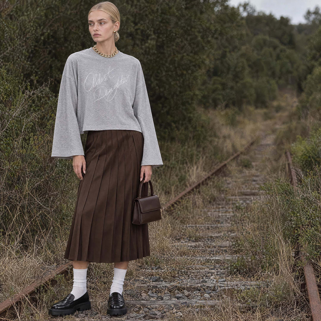 (PRE-SALE) Ep. 80: VIA organic cropped oversized women's long sleeve
