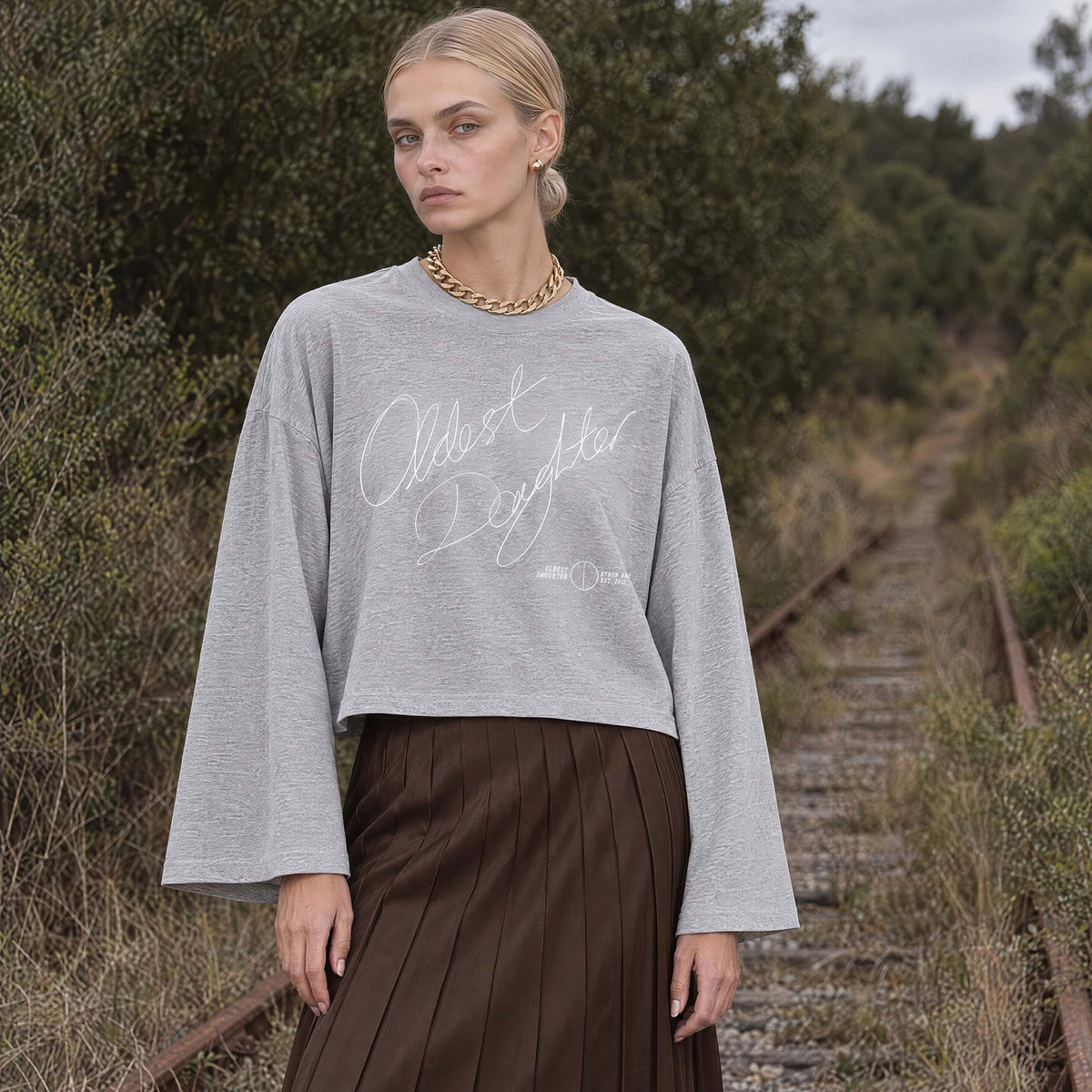 (PRE-SALE) Ep. 80: VIA organic cropped oversized women's long sleeve