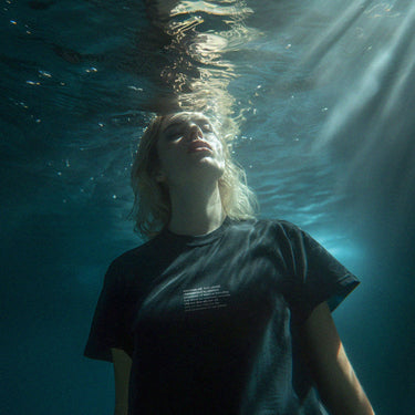 PRE-ORDER: The Environment Series 'Anxious' certified organic basic tee – black (women) by Oldest Daughter