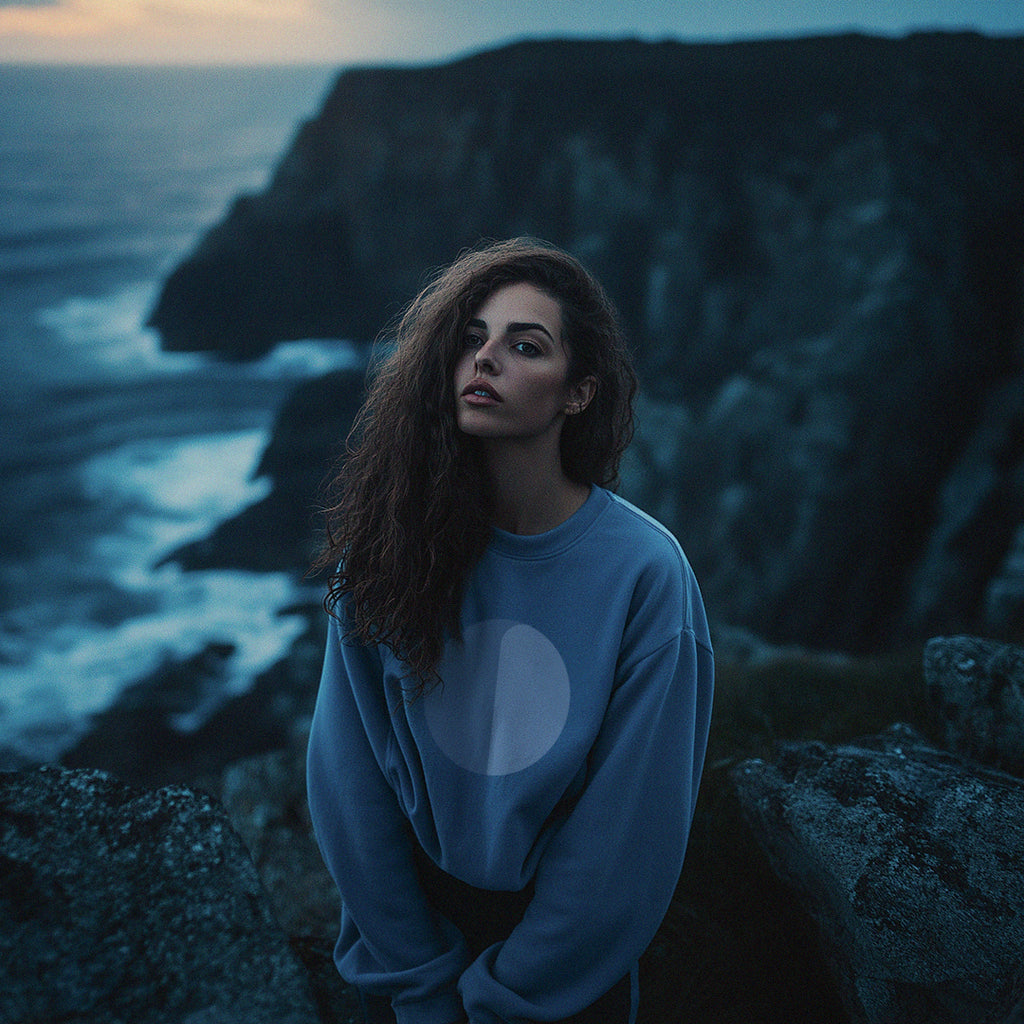 'Storm' certified organic (relaxed) jumper – storm blue (women) by Oldest Daughter