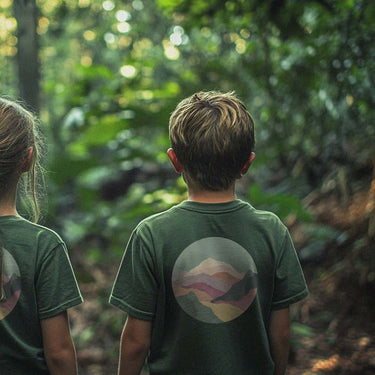 'Call of the Forest' organic tee – earth green (kids unisex) by Youngest Daughter