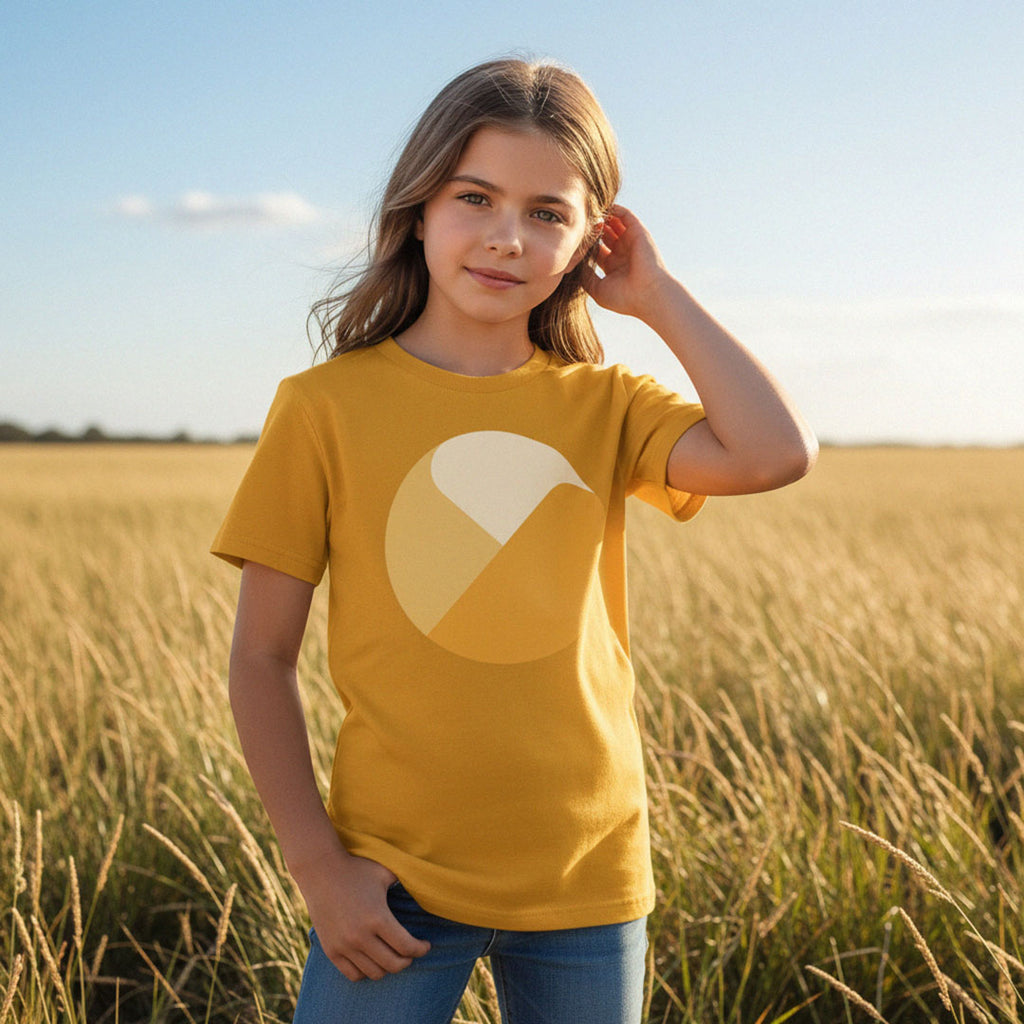 LIMITED EDITION: 'Here Comes the Sun' organic tee – sun yellow (kids unisex) by Youngest Daughter