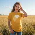 'Here Comes the Sun' organic tee – sun yellow (kids unisex) by Youngest Daughter