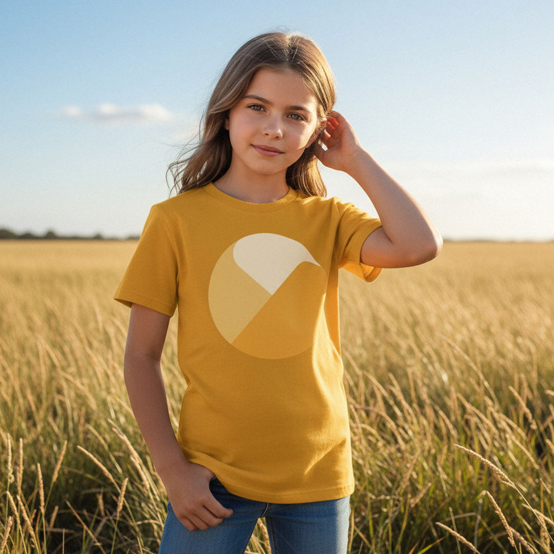 LIMITED EDITION: 'Here Comes the Sun' organic tee – sun yellow (kids unisex) by Youngest Daughter