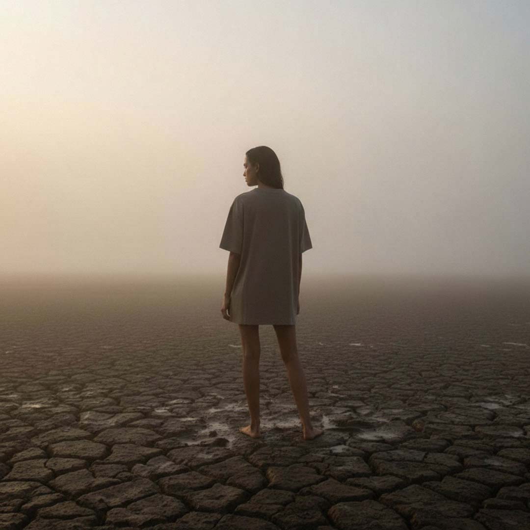 'Disturbing Dirt' certified organic (oversized) tee – muted brown (women) by Oldest Daughter