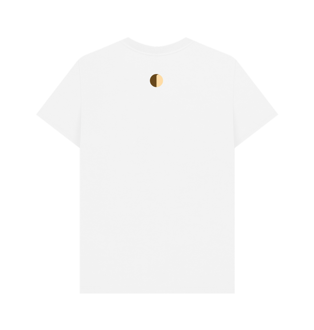 'All white space' Organic Boyfriend Basic Tee by Oldest Daughter