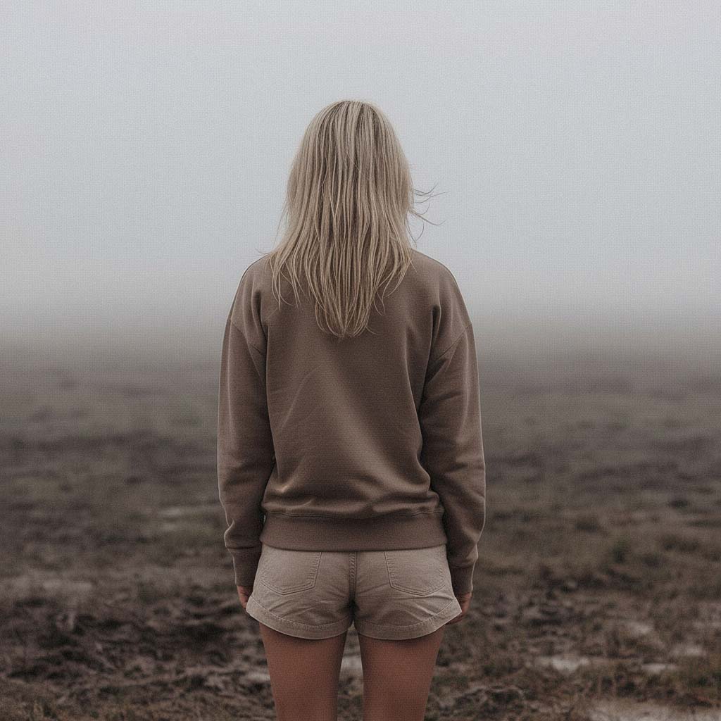 'Grounding' certified organic (relaxed) jumper – mutted brown (women) by Oldest Daughter