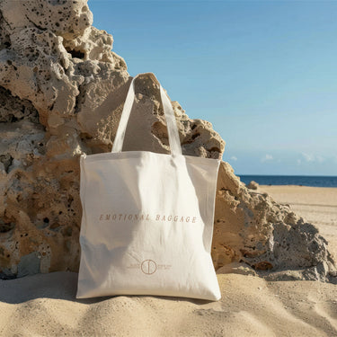 'Emotional Baggage' Organic Tote Bag by Oldest Daughter