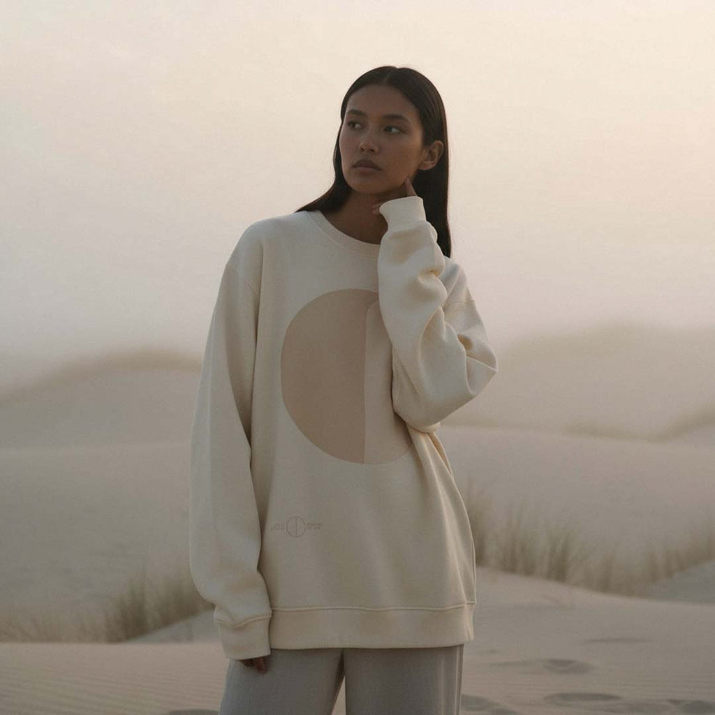 'Rocky' certified organic (relaxed) jumper – oat (women) by Oldest Daughter