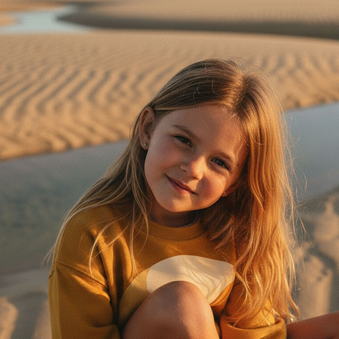 'Create Your Own Sunshine' certified organic jumper – sun yellow (kids unisex) by Youngest Daughter