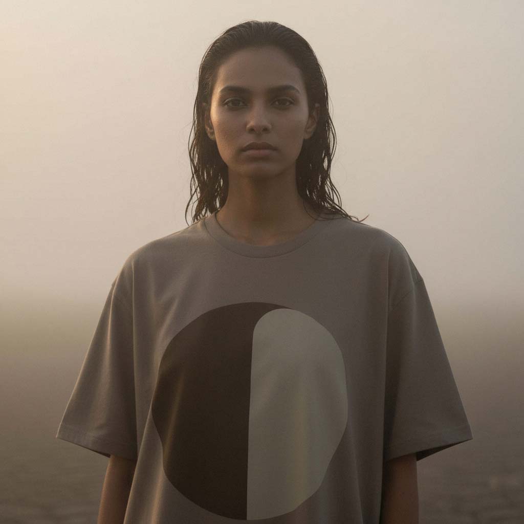 'Disturbing Dirt' certified organic (oversized) tee – muted brown (women) by Oldest Daughter