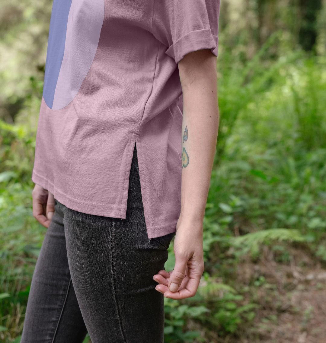 'Cascade of Thought' Organic Relaxed Tee by Oldest Daughter