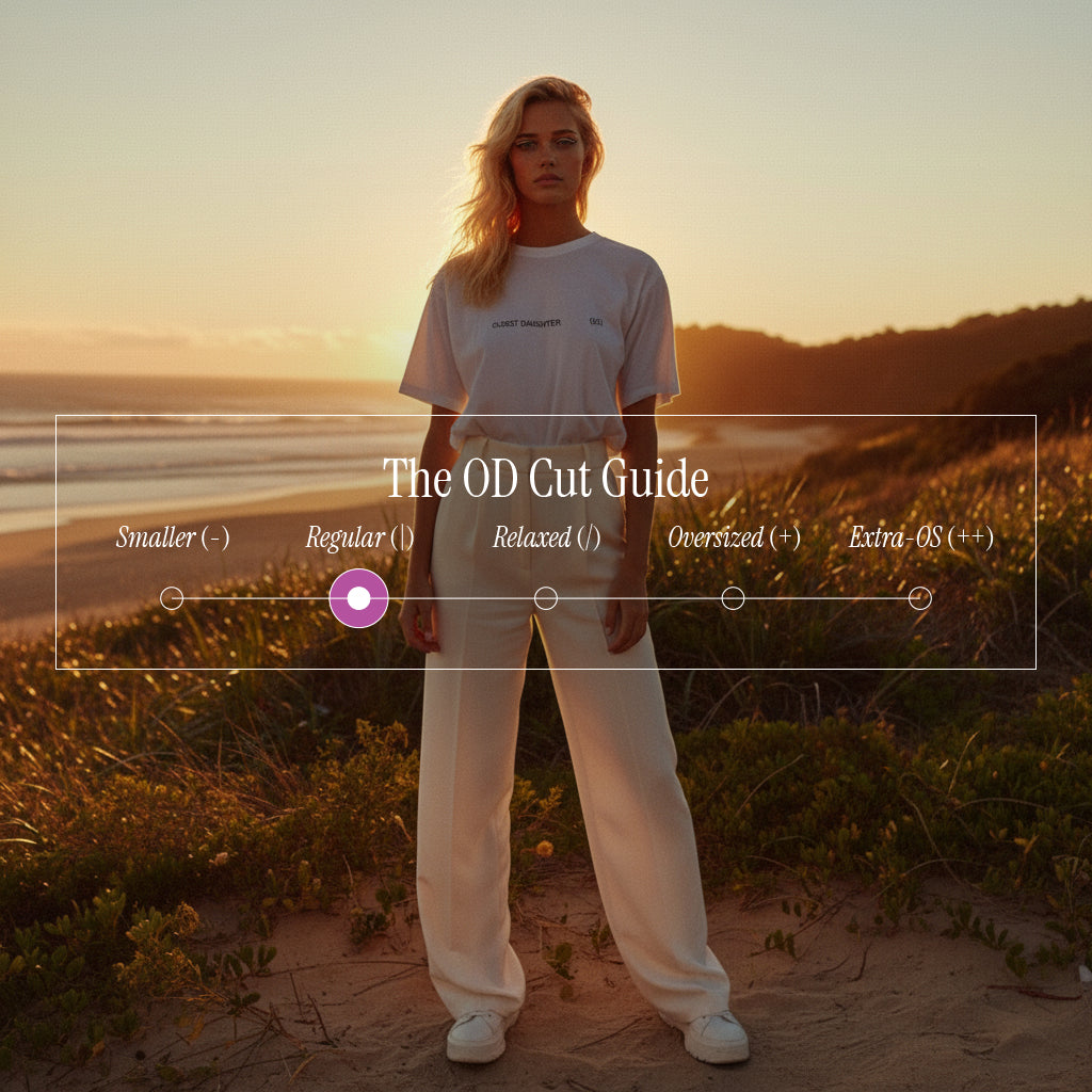 'My OD' certified organic (basic) tee – white (women) by Oldest Daughter