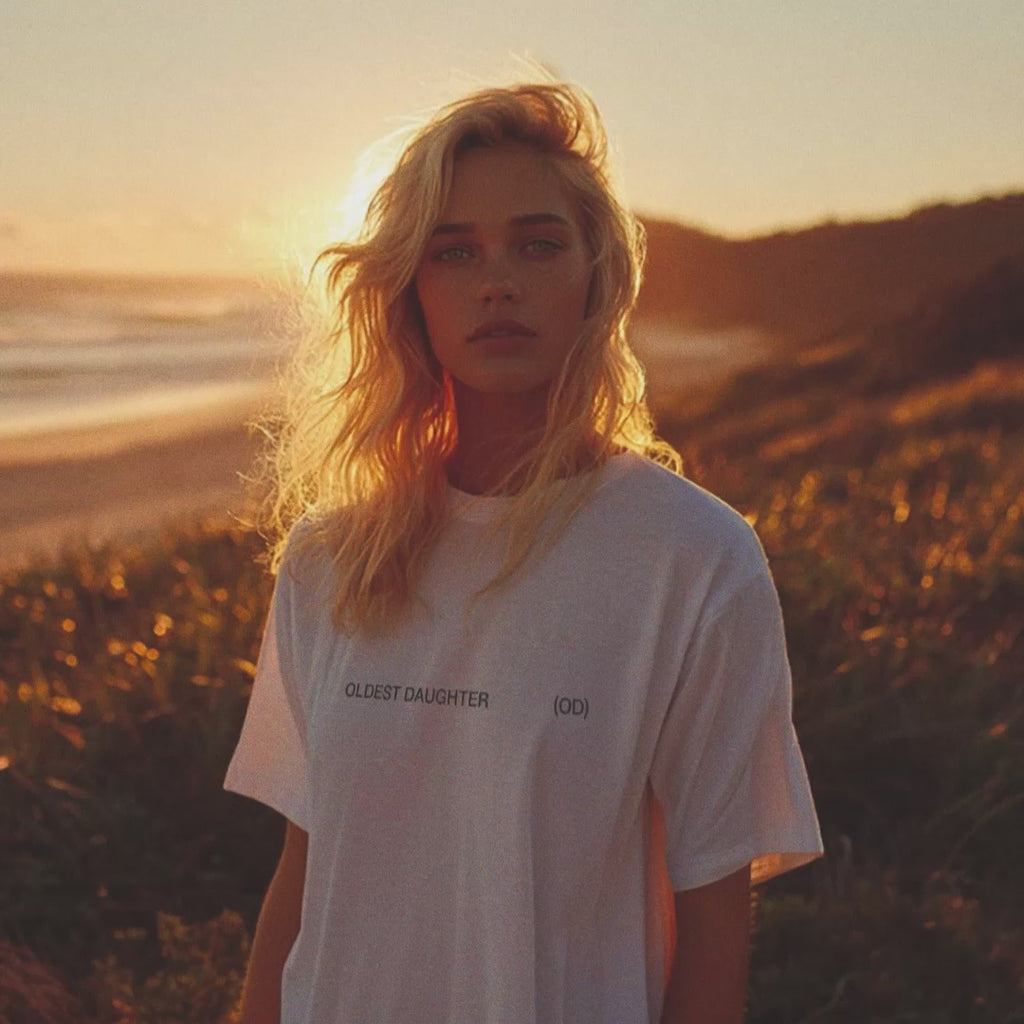 'My OD' certified organic (basic) tee – white (women) by Oldest Daughter